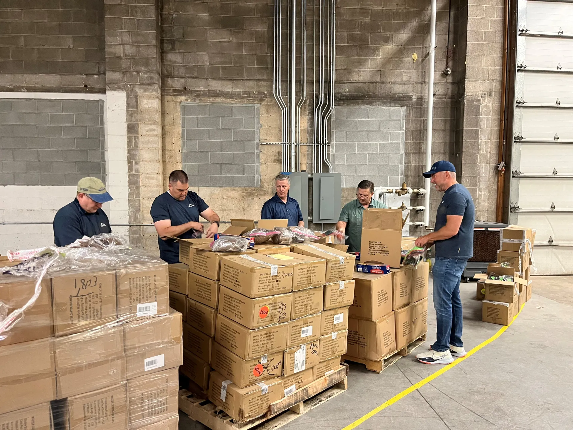 BWO Employees in action at a service project